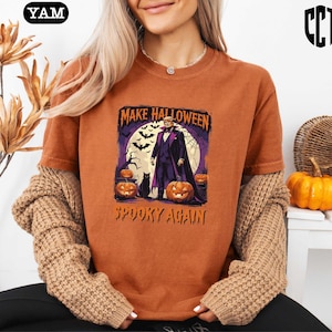 Trump Make Halloween Spooky Again T-Shirt, Trump Make Halloween Great Tee, Halloween Shirt, Funny Political Gift, Spooky Trick or Treat Tee