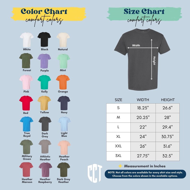a t - shirt size chart for men and women