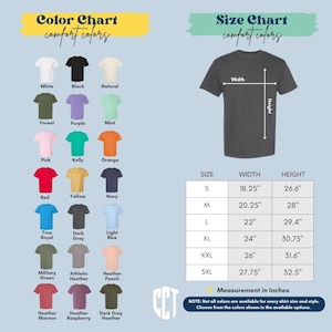 a t - shirt size chart for men and women
