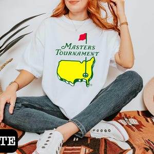 The Masters Golf Tournament Comfort Colors Shirt, Golf Lover Tee, Gift for Golf Enthusiasts, Augusta National Champions Shirt, Golf Club Tee