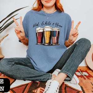 Red White And Brew Social Club Shirt,4th Of July Shirt,Funny Fourth of July Beer Tee,Patriotic Drinking Tees,Independence Day,American Women