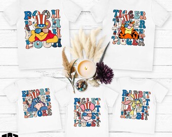 Winnie The Pooh 4th of July Shirt,Pooh USA Shirt,Pooh and Friends 4th Of July Tee,Disney 4th of July, Independence Day Tee,Patriotic Eeyore