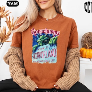 Goosebumps Shirt, Horrorland Shirt, Goosebumps Halloween Shirt, Halloween Shirts, Monster Shirt, Fall Shirt, Horror Book Shirt, Spooky Tee