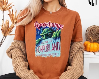 Goosebumps Shirt, Horrorland Shirt, Goosebumps Halloween Shirt, Halloween Shirts, Monster Shirt, Fall Shirt, Horror Book Shirt, Spooky Tee