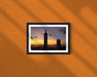 Taipei 101 Satin Poster | Taiwan Photography | Wall Art