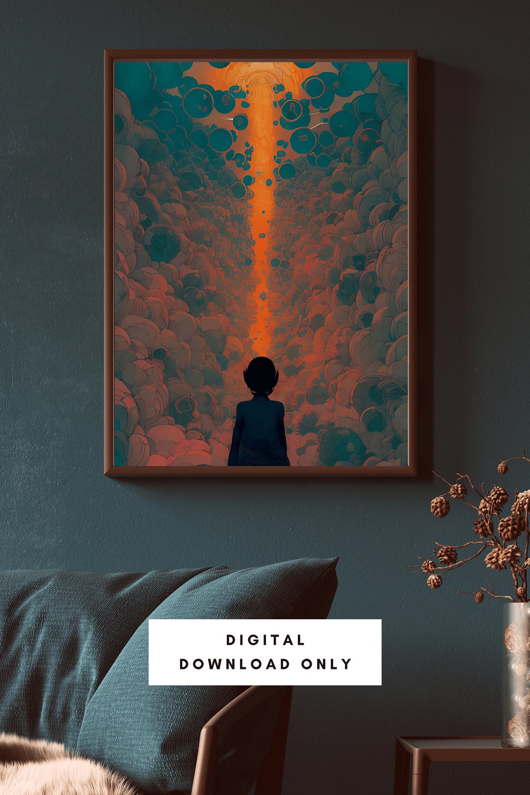 A Glimpse Into Heaven, Digital Art Print, Wall Art, Digital Download