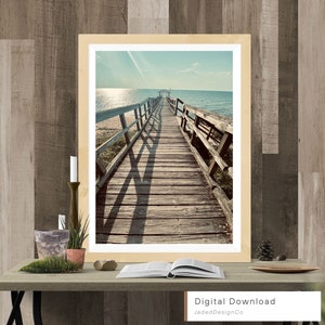 Pier By The Bay Digital Download | Mobile Bay | Fairhope Bay | Printable Art | Ocean Aesthetic | Ocean View