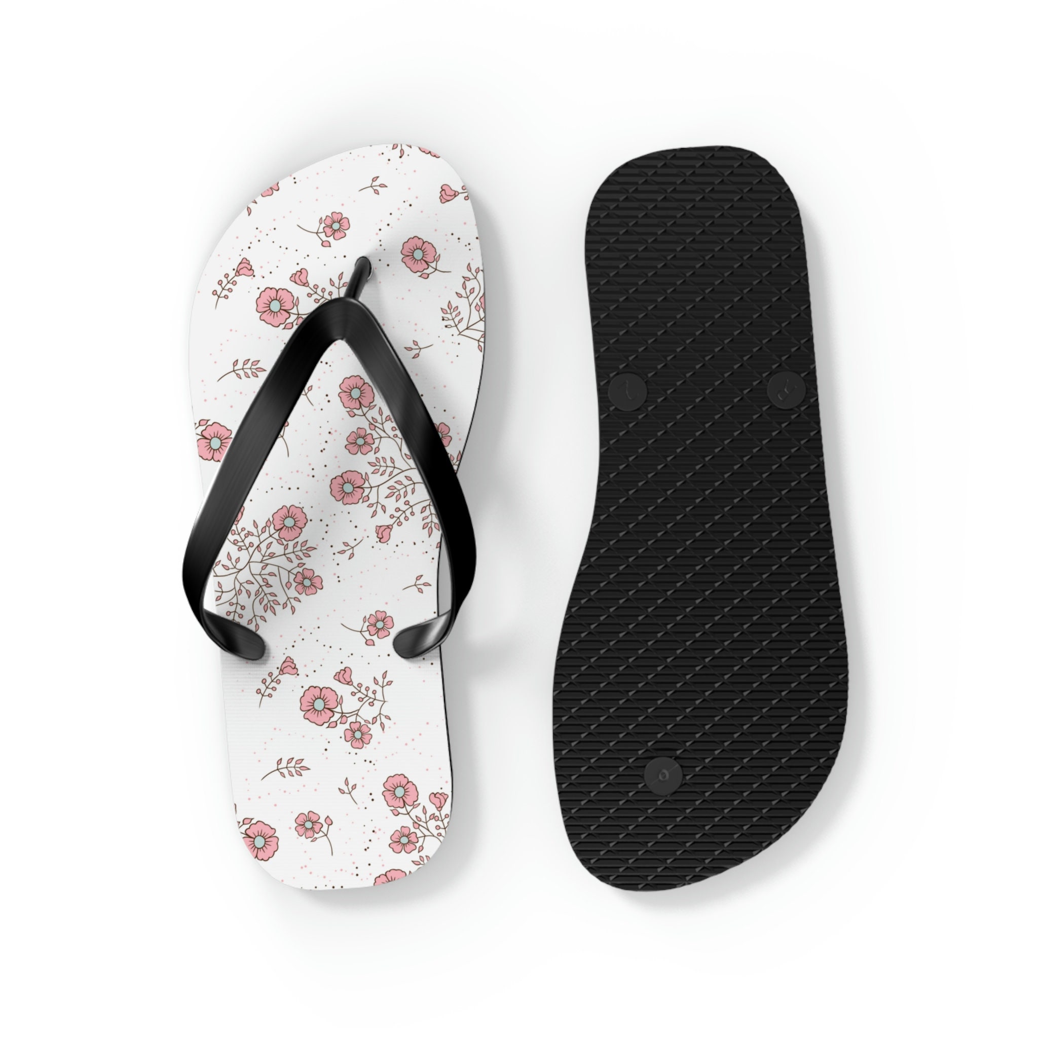 Sakura Flip Flops, Japanese Inspired Floral Sandals for Women, Sakura ...
