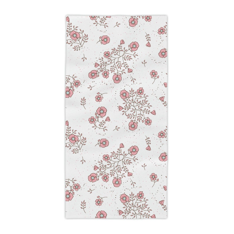 Sakura Beach Towel, Comfortable and Cozy Summer Beach Towel, Boho Floral Beach Towel, Cherry Blossom Beach Towel, Large Size Beach Towel image 1