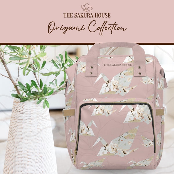 Romantic Sakura Multifunctional Backpack | Tear Resistant Nylon | Breathable & Stylish | Blossom Inspired Elegance | Versatile And Durable