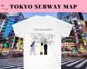 Japanese city shirt, Tokyo Fashion, Japan T-shirt, Tokyo Shirt, Graphic Tee, Japanese street Cotton Tee designed with kawaii anime