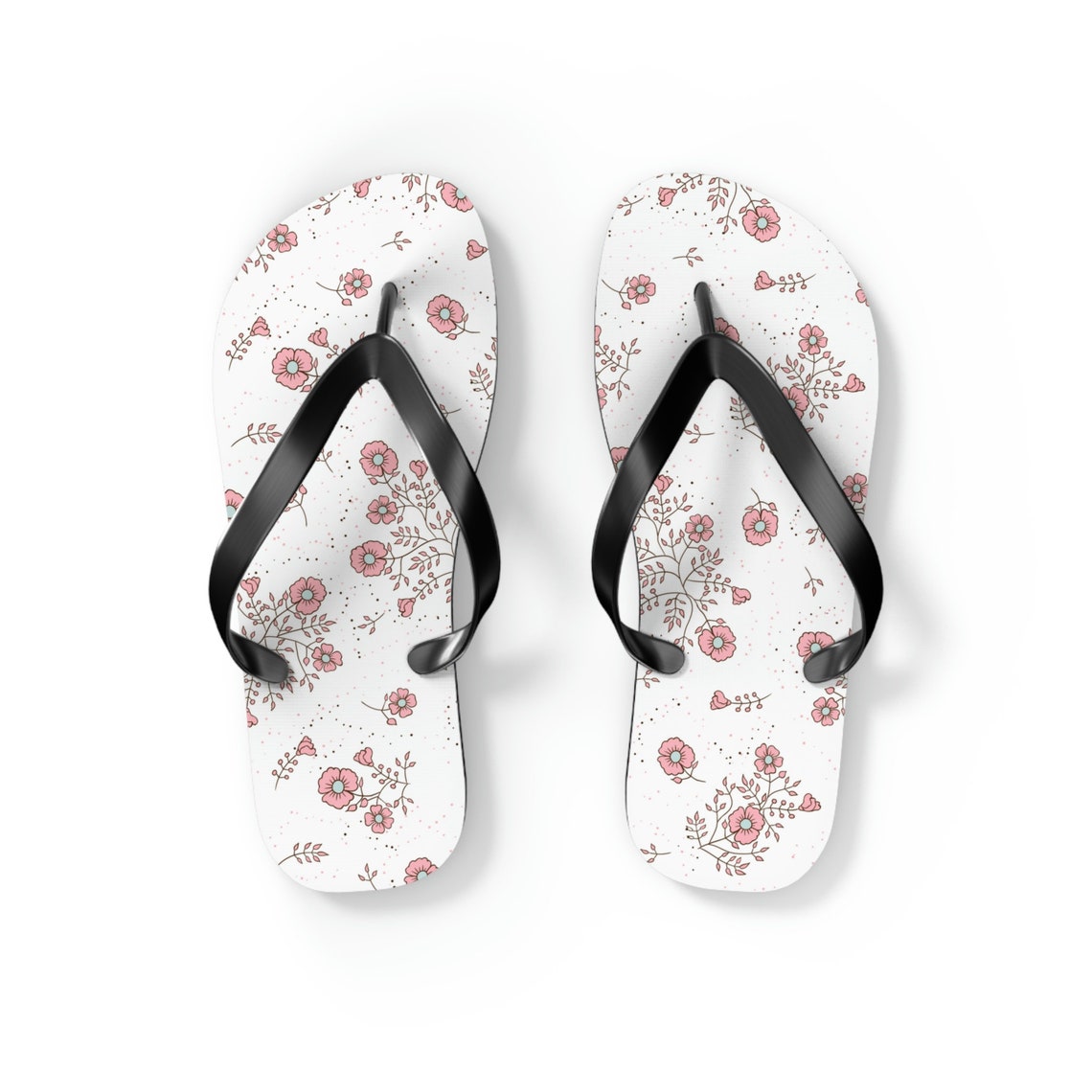 Sakura Flip Flops, Japanese Inspired Floral Sandals for Women, Sakura ...