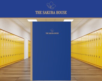Blue notebook Softcover , A5 elegant clean design, lined paper matte finish