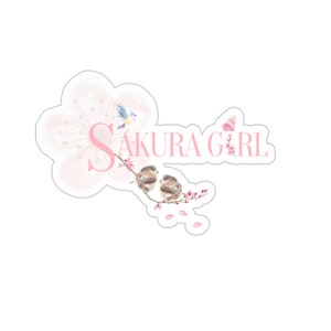 Sakura Girl stickers, laptop stickers| waterproof sticker | vinyl stickers | cute stickers | aesthetic stickers | kawaii stickers | planner 