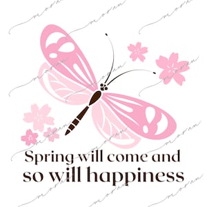 SVG Butterfly & Sakura flower cherry blossom positive, mental health, business woman empowering, quotes
