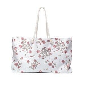 Floral Beach Bag for Women, Cherry Blossom Summer Beach Bag, Summer Shoulder Bag for Beach, Sakura Beach Tote Bag, Aesthetic Summer Tote Bag