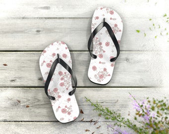Japonki Sakura, inspirowane Japonią kwiatowe sandały dla kobiet, wiosenne japonki Sakura, damskie japonki plażowe
