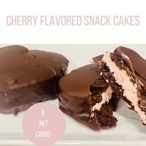 KETO Cherry Flavored Chocolate Snack Cakes-Dozen