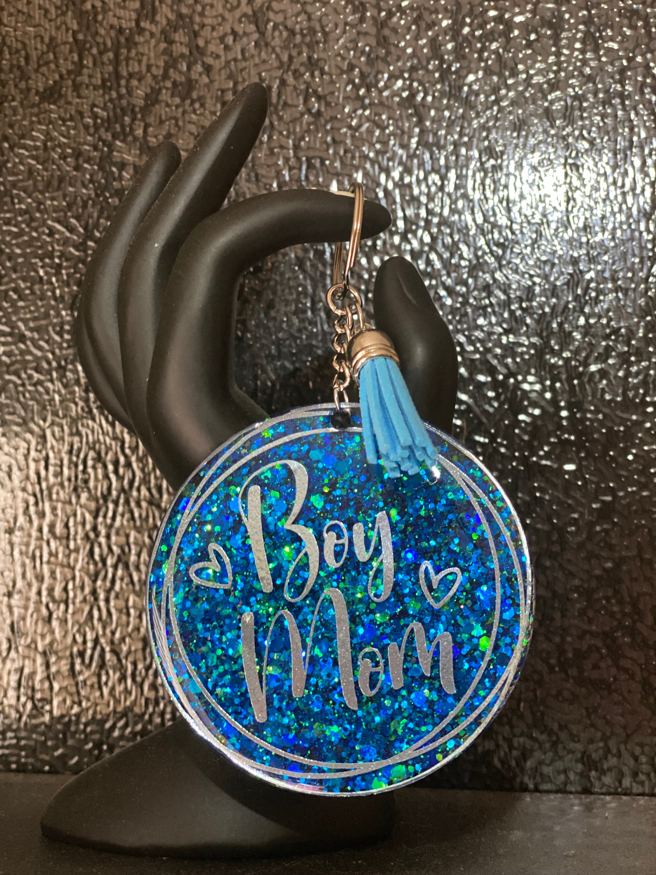 Boy Mama Key Chain, Boy Mama Gift, Leopard Boy Mama, Gift for Boy Mom, New  Mom Gift