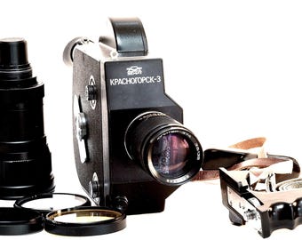 Krasnogorsk 3 Film Camera: Cleaned, Lubricated, Working with Lens Chip