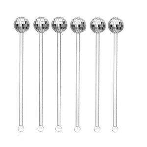 Disco ball drink stirrer (pack of 10)