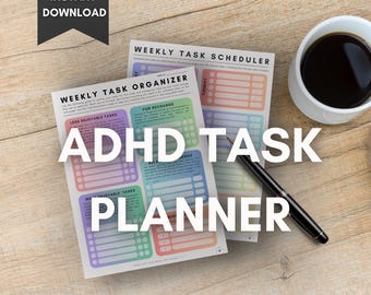 ADHD Task Planner: Weekly Organizer for Adults (Printable PDF)