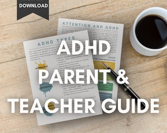 Może przedstawiać: Drukowany przewodnik dla rodziców i nauczycieli na temat ADHD. Przewodnik zawiera informacje o różnych typach ADHD, w tym nadpobudliwości, zaburzeniach uwagi i ADHD łącznym. Przewodnik zawiera również informacje o tym, jak wspierać dzieci z ADHD.