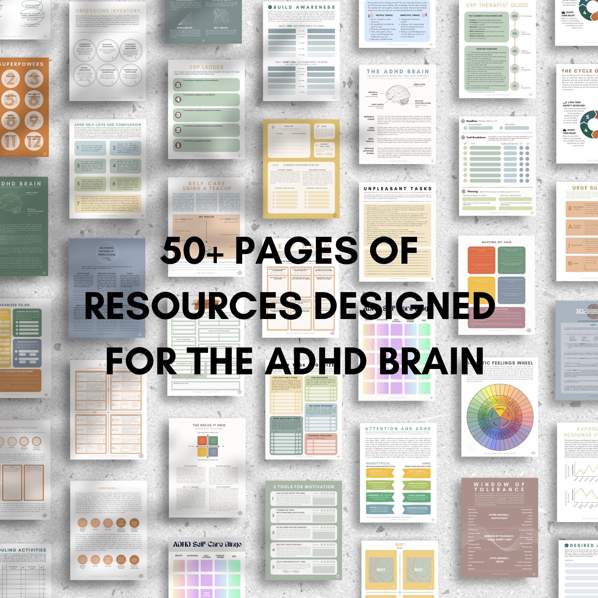 ADHD Mega Bundle: Executive Functioning Worksheets & Tools (printable ...
