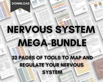 Nervous System Mega Bundle: Polyvagal Therapy Tools (Printable PDF)