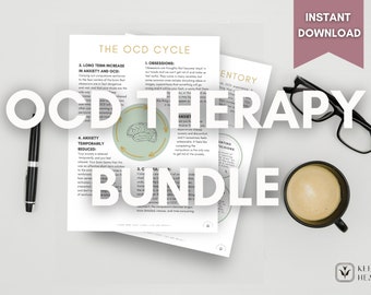 OCD Therapy Printable Bundle: ERP, Urge Surfing (PDF)