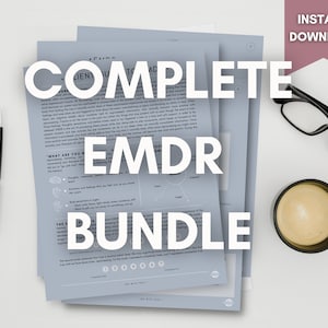 EMDR Bundle: Script & Tracking Worksheets Printable PDF |  EMDR Bundle | emdr Therapy  |  Trauma therapy | Therapy Worksheets | Keep Healing