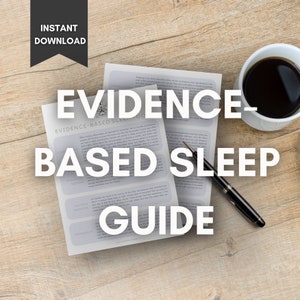 Sleep Guide PDF | Evidence-Based Sleep Guide | Sleep Hygiene | Sleep Tracker | Insomnia Guide  |  Sleep Workbook | Keep Healing