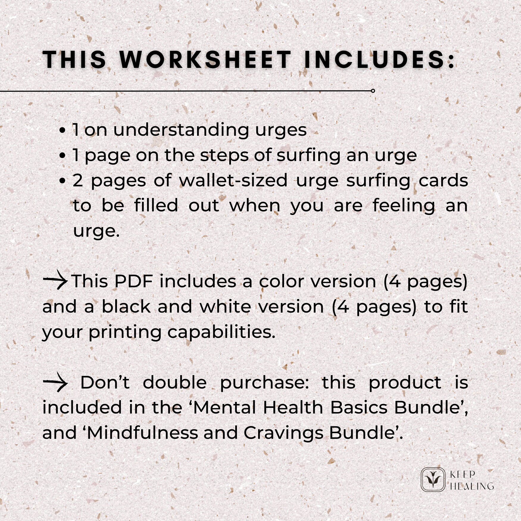 Urge Log Worksheet.pdf Urge Surfing Printable PDF | Cravings | Compulsions | OCD | Addiction ...