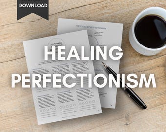 Healing Perfectionism Printable PDF | Perfectionism Journaling | People Pleasing | Therapy Worksheets | KeepHealing