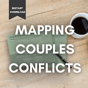 Mapeo de conflictos de pareja Ciclo de EFT / PDF imprimible / Consejería y terapia de pareja / Crecimiento de relaciones / Ansioso / Evitativo / KeepHealing