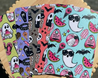 Summerween Kindle Insert | Spooky Summer E-Reader Insert | Boo Lagoon Haunted Paradise Coral Crypt Melon Mayhem Midnight Meltdown