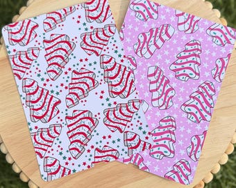 Insertion Kindle pour gâteau de Noël rose | Insertion physique rose et rouge | Jolie décoration de Noël pour Kindle pour les fêtes