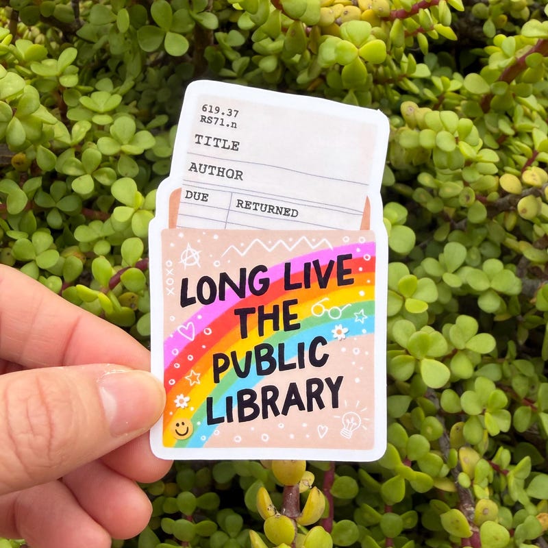 Library Stickers - Etsy