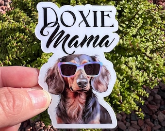 Dachshund Mom Sticker | Doxie Dog | Wiener Dog Sticker
