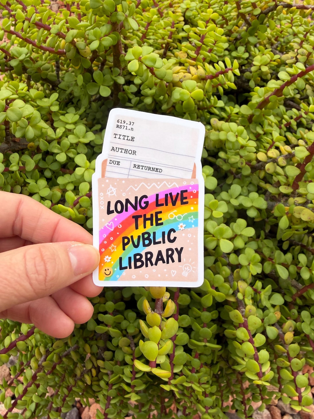 Long Live the Public Library Sticker – Retro Library Card Decal ...
