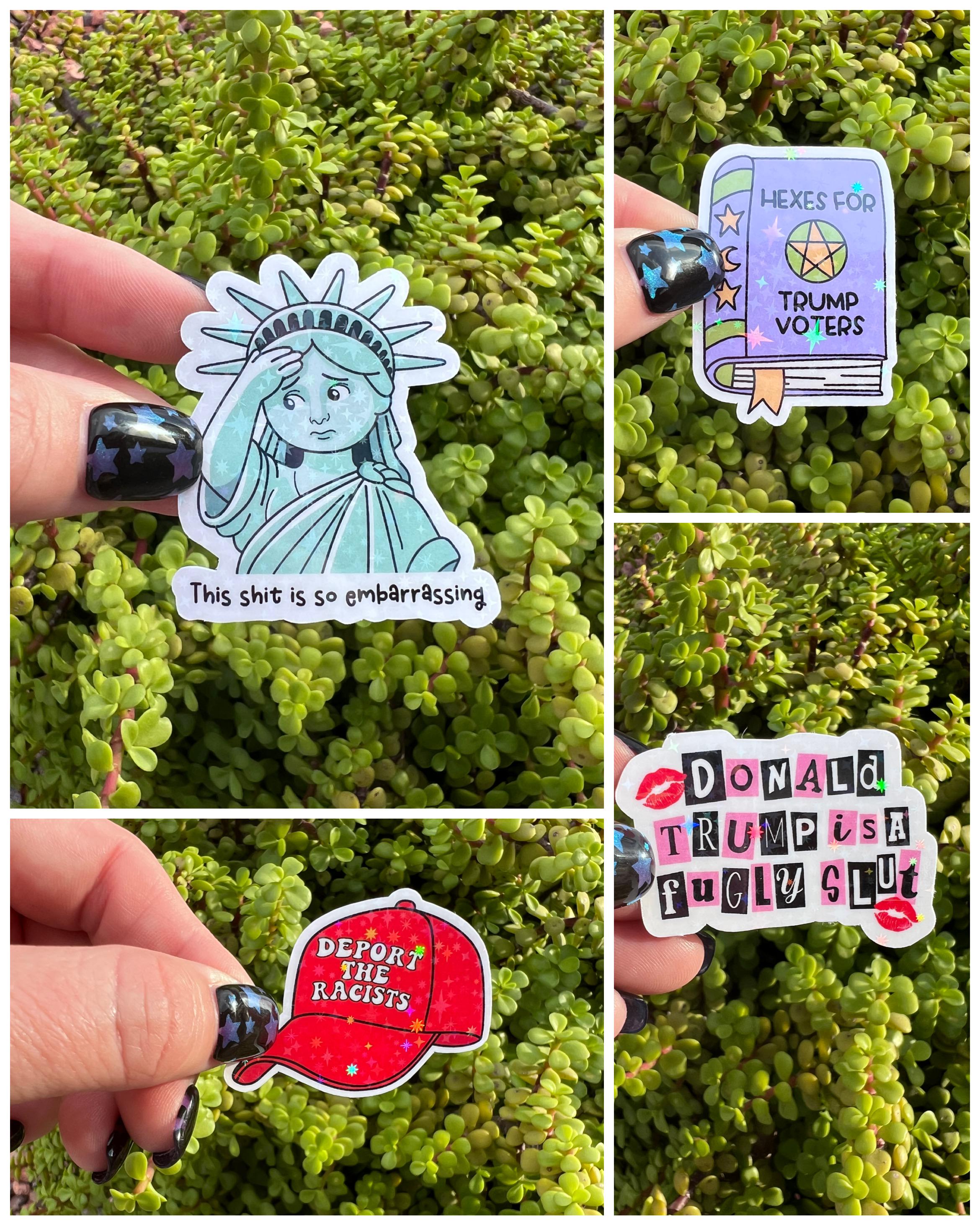 Anti Trump Sticker Bundle (14 Stickers): Feminist, Liberal, Resist ...