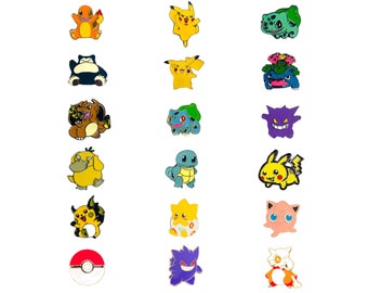 Pokemon Enamel Pin Badge - Pikachu Gengar Charizard & More - Choose Your Style