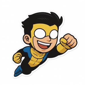 Invincible Sticker Clear Background Mark Grayson