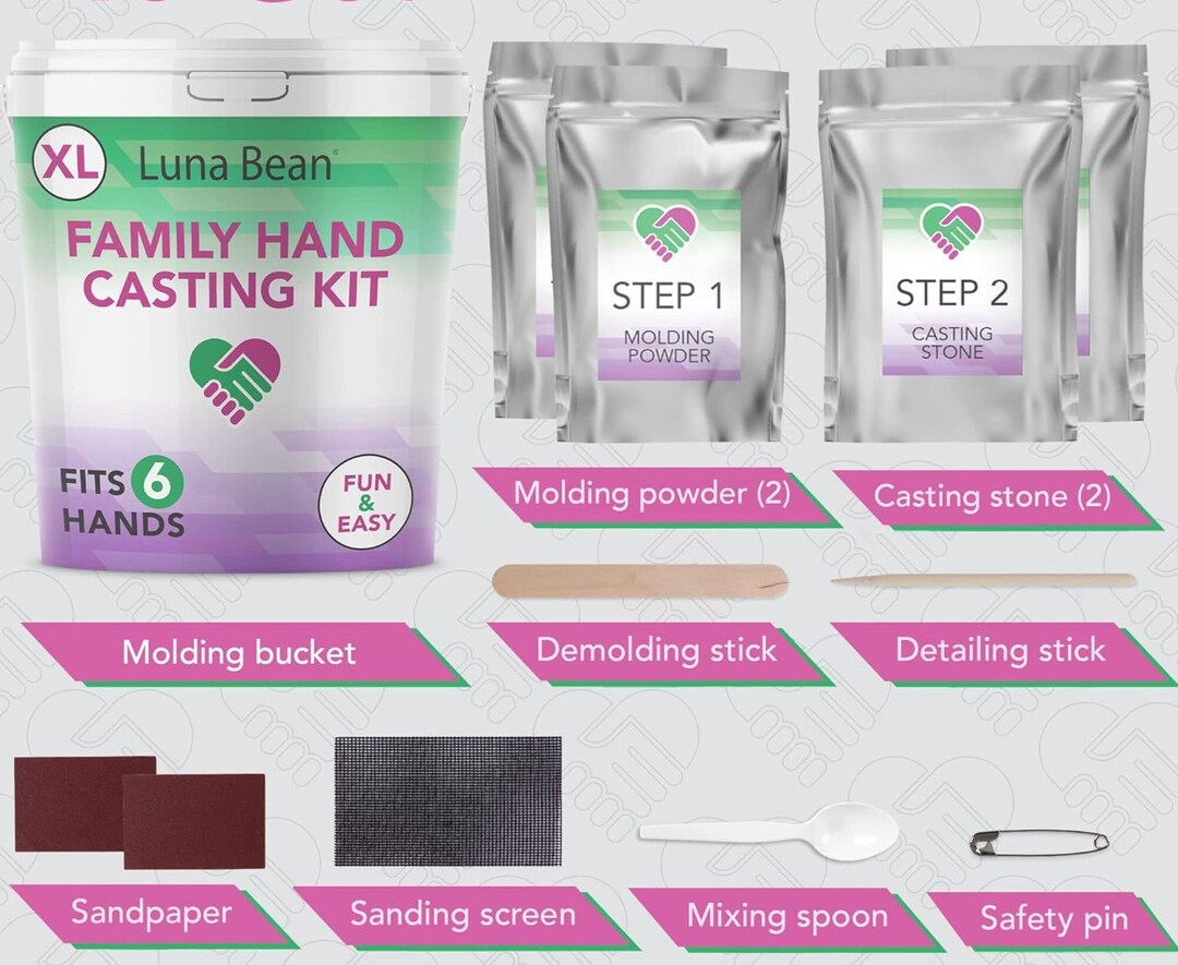 Hand Casting Kit Couples Hand Mold Kit Anniversary DIY Gift Etsy