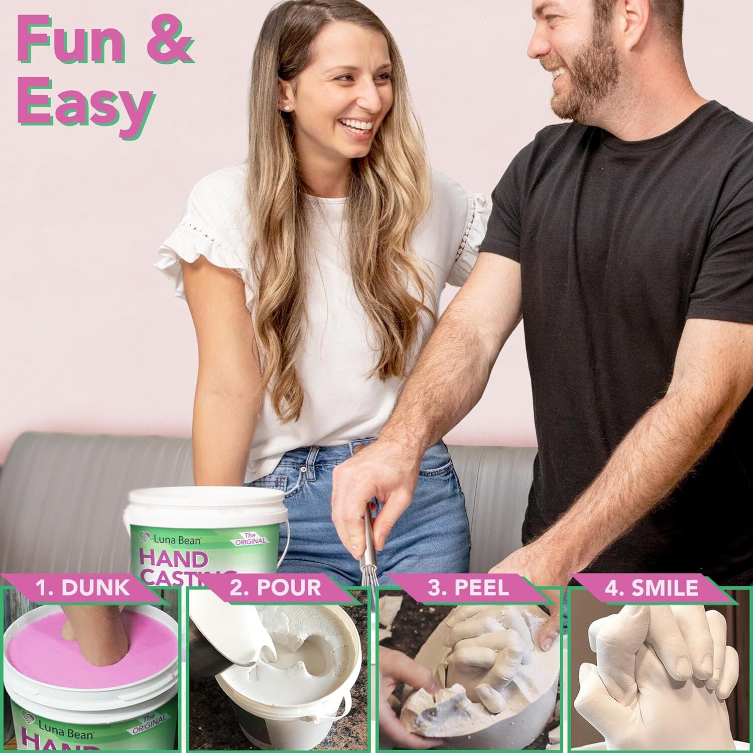 Hand Casting Kit Couples Hand Mold Kit, Anniversary DIY Gift Couples