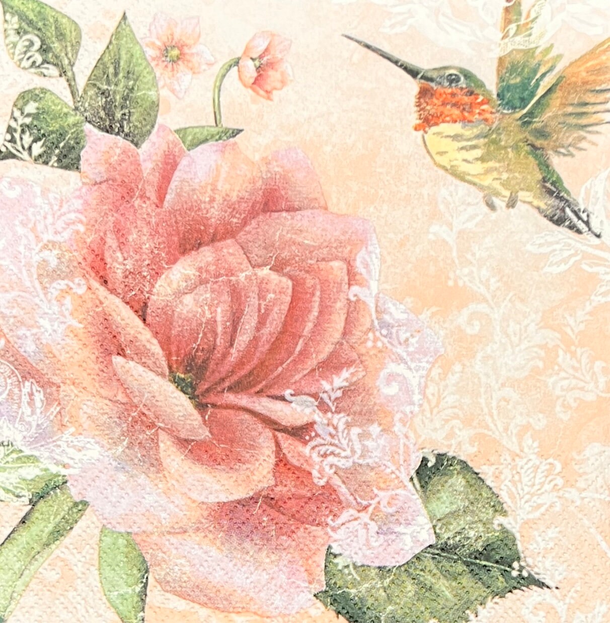Napkins of Hummingbirds, Finches, Owl and Tropical Birds for Decoupage ...