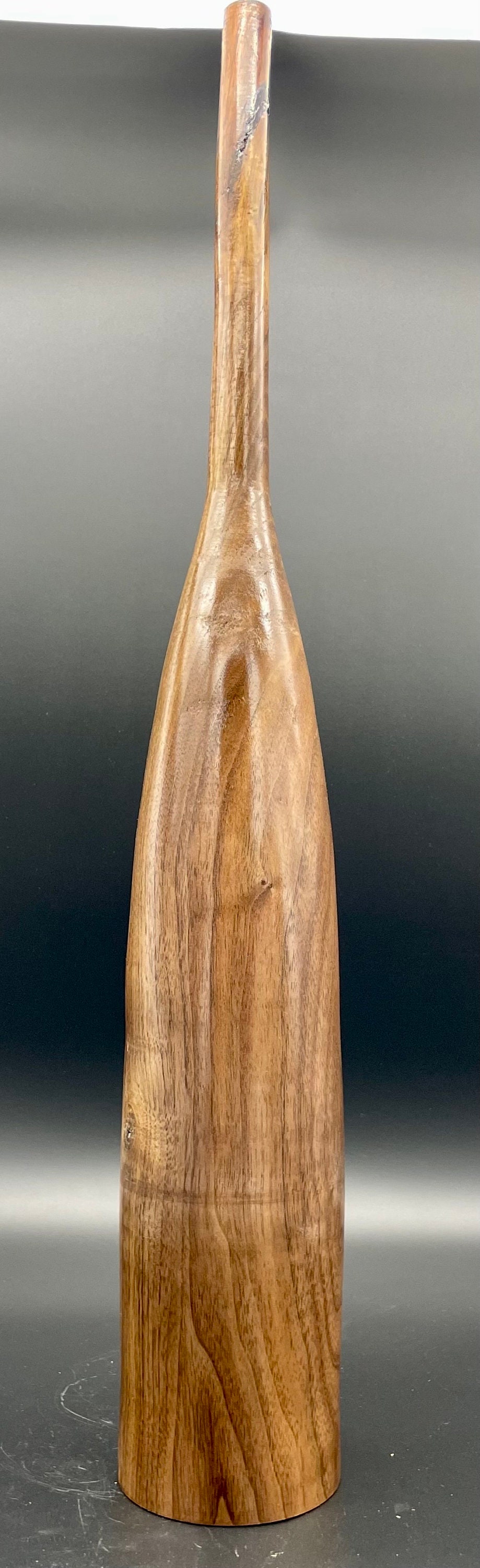 Large Black Walnut Woodturned Vase Finger Lakes Wood. Handmade USA and