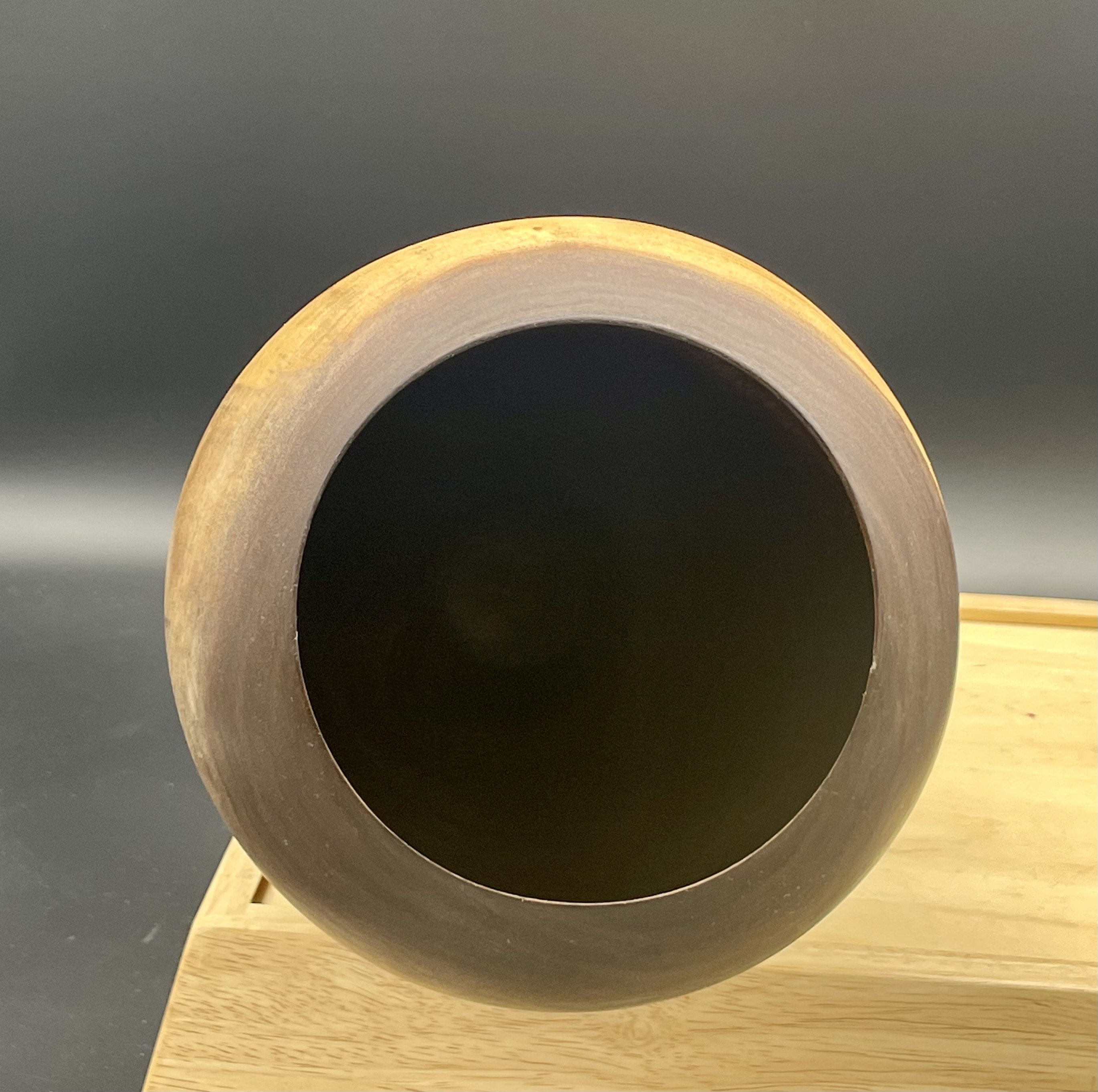 Large Black Walnut Woodturned Vase Finger Lakes Wood Handmade USA and