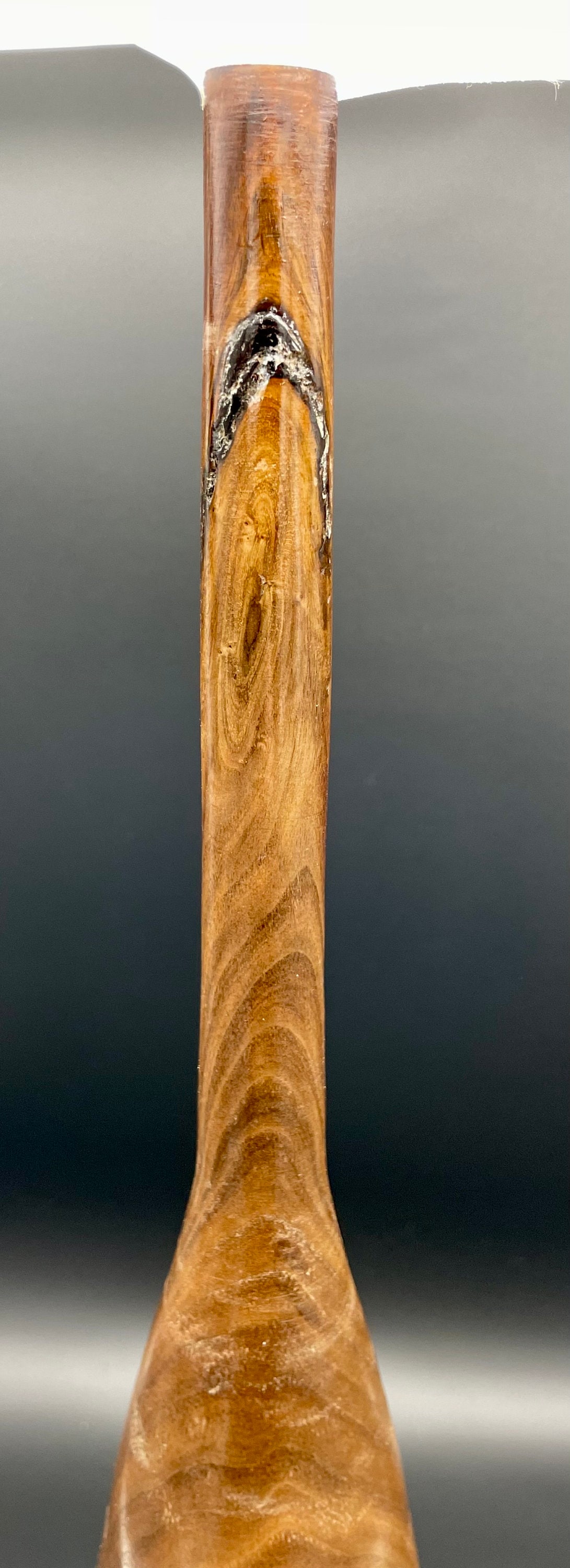 Large Black Walnut Woodturned Vase Finger Lakes Wood. Handmade USA and