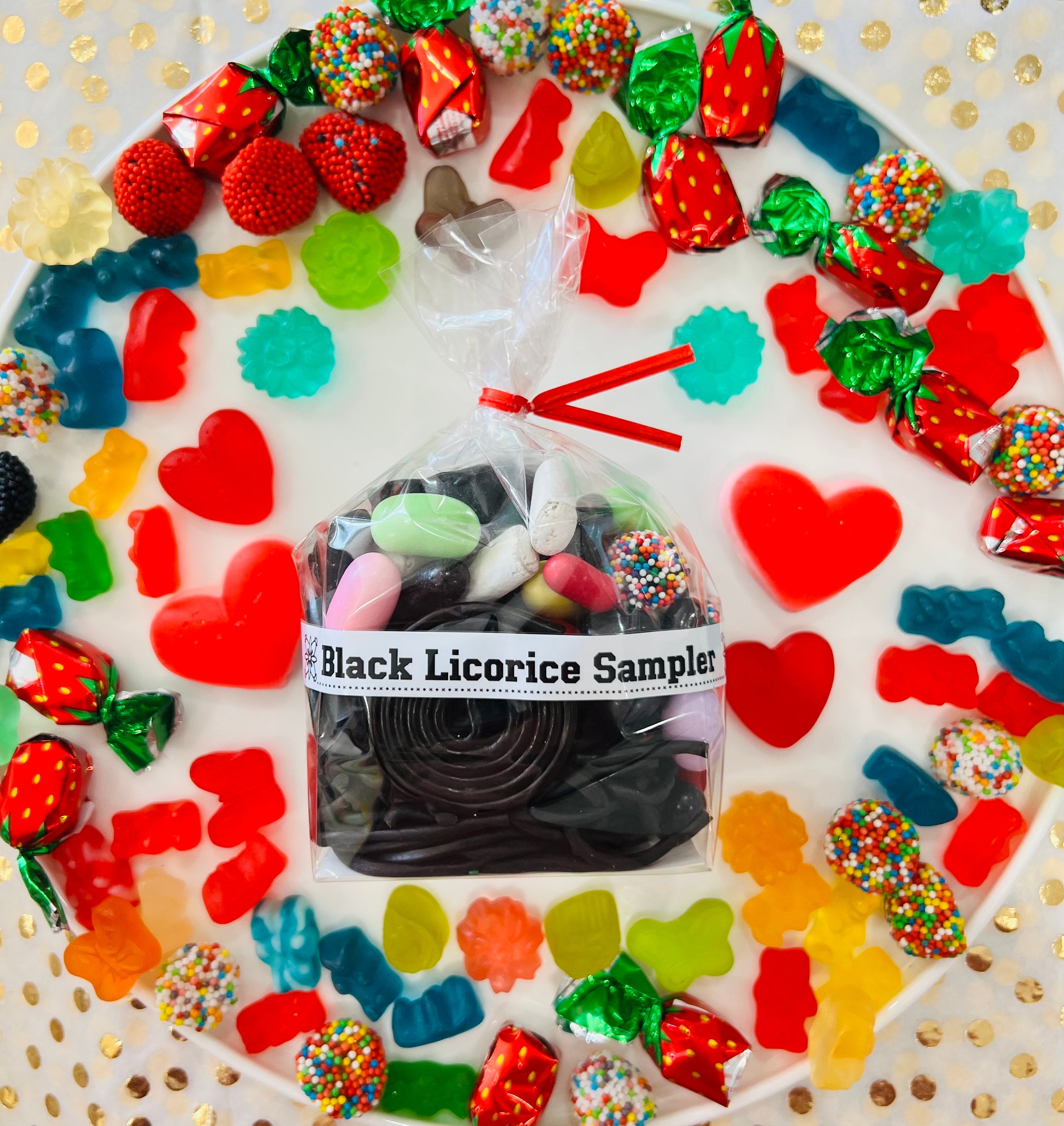 Black Licorice Sampler, Bagged Candy, Licorice Candy, Black Licorice